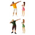 thumbnail image 1 of 4 Piezas 1:64 Coleccionable Street Dance Doll Micro Paisaje Proyectos De Bricolaje Zulema Figuras de muñecas en miniatura, 1 of 8