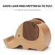 thumbnail image 3 of Funda de almohada, portalápices, decoración de mesa, organizador de escritorio, portalápices de madera con forma de elefante (un solo orificio) para teléfono., 3 of 9