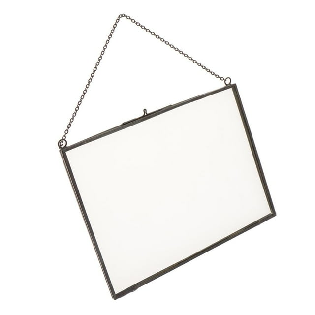 jifeng Industrial Hanging Glass Photo Frame Picture Specimen Frame 25x15cm #B B 20x15cm