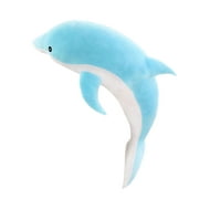 Dolphin Plush Toy Plush Doll Sleeping Pillow for Bedroom Living Room Decoration , Blue 50cm
