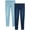 Denim/Light Wash, variant on Real Love Girls’ Jeans – 2 Pack Stretch Denim Pull-On Skinny Fit Jeggings (7-16)