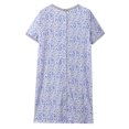 thumbnail image 5 of WBQ 3 in 1 Delivery/Labor/Nursing Nightgown Women's Maternity Back Button Down Hospital Gown Sleepwear Side Opening Breastfeeding Sleep Dress S-3XL, 5 of 7