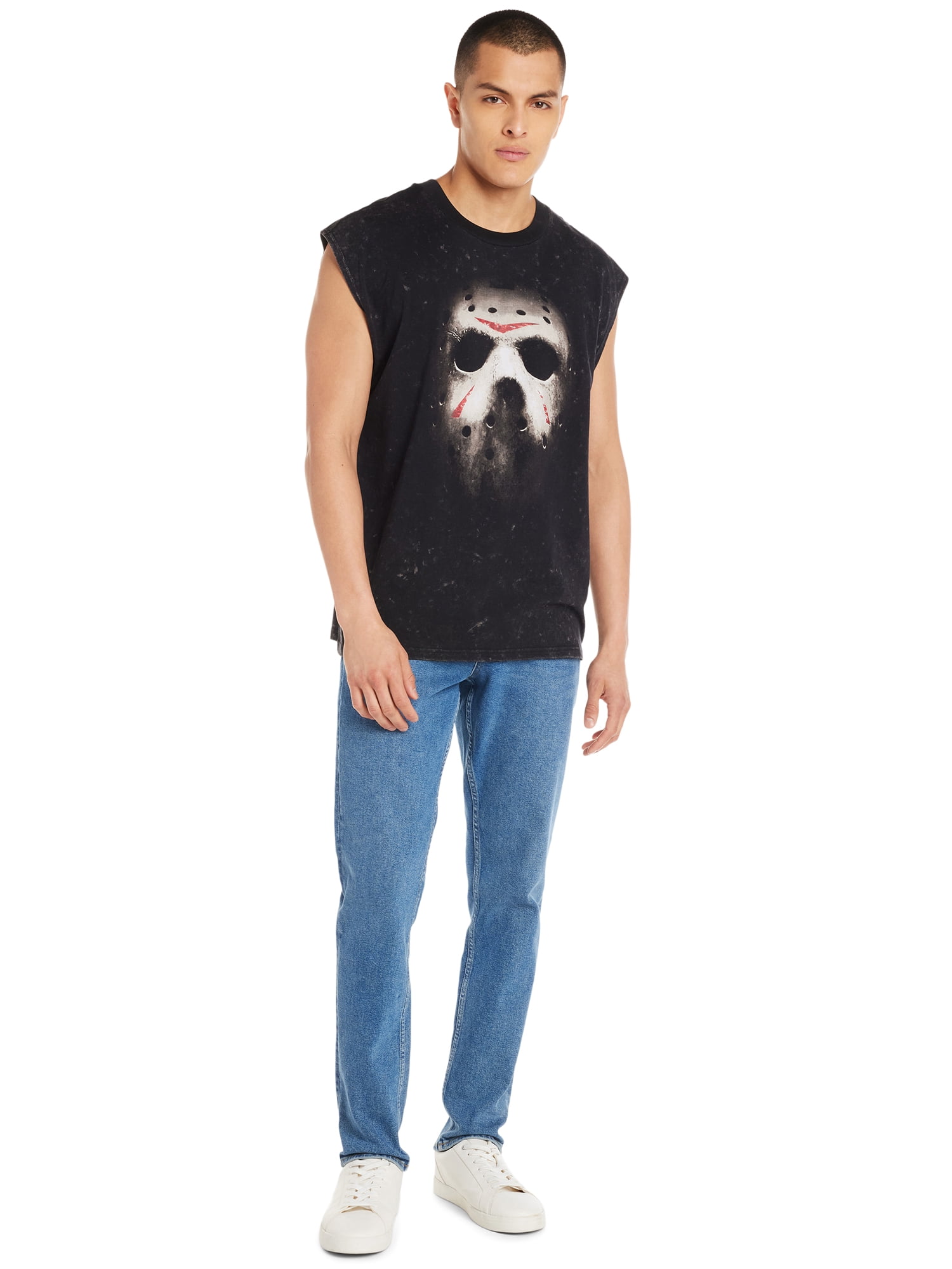 Friday The 13TH Jason Back Alt Apparel, Men's Graphic Crew Neck T-Shirt, Sizes S-3XL (Men's Big & Tall)