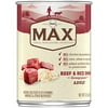 NUTRO MAX Adult Beef and Rice Dinner Canned Dog Food 12.5 Ounce Cans (Pack of 12); Rich in Nutrients and Full of Flavor; Supports Healthy Joints & Healthy Skin and Coat