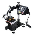 thumbnail image 3 of Yescom 5 1/2" x 3" Desktop Cap Heat Press Machine w/ Mounting Clamp Baseball Hat Digital Transfer Sublimation 110V 150W, 3 of 10