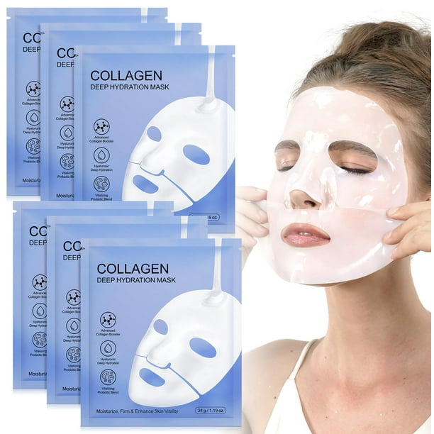 Mascarilla facial Ruduwu Collagen Reafirmante con Péptidos de Colágeno