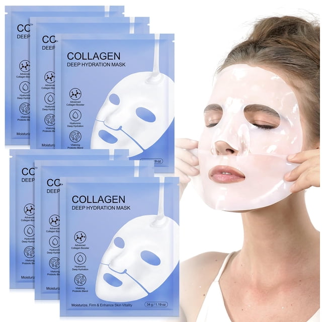 Mascarilla facial Ruduwu Collagen Reafirmante con Péptidos de Colágeno