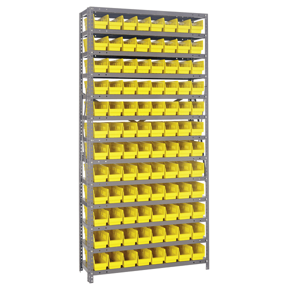 4,200 Lb Capacity, 12" Deep x 36" Wide x 75" High, Steel Floor Rack