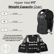 Hyperwear Hyper Vest FIT Adjustable Weighted Vest for Women – 10 lbs, Comfortable & Secure Zipper Fit