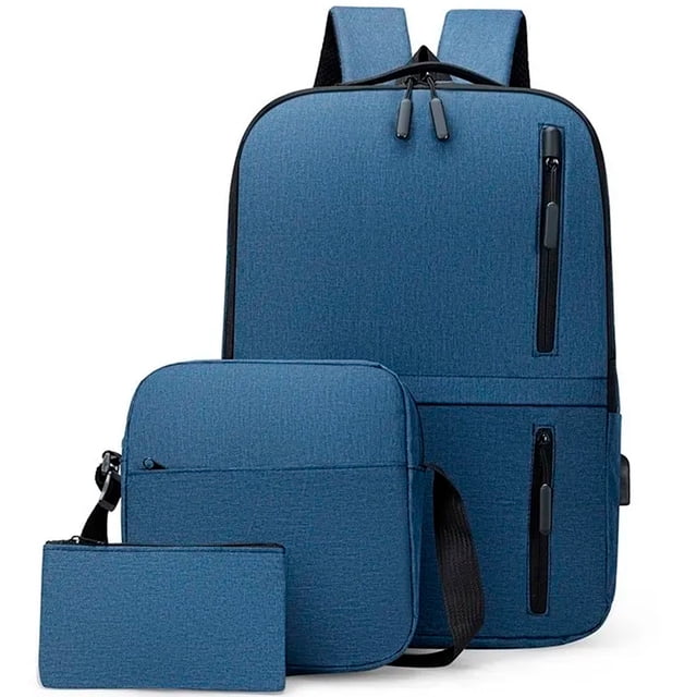 Mochilas Backpack Shendy Vendy Impermeable Puerto Usb Set 3pzs