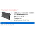 thumbnail image 2 of A/C Condenser - Compatible with 2008 - 2015 Mercedes-Benz C350 2009 2010 2011 2012 2013 2014, 2 of 2
