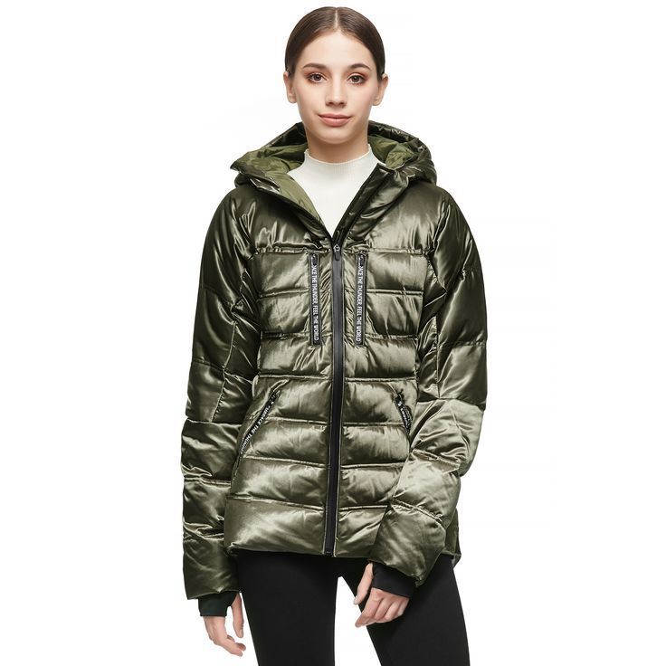 Orolay Women Warm Down Jacket with Hood 