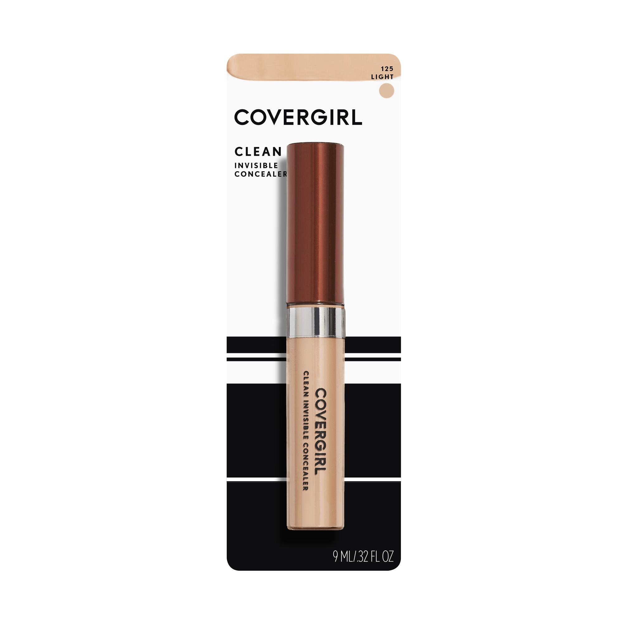 COVERGIRL Clean Invisible Lightweight Concealer, 125 Light, 0.32 oz, Concealer Makeup, Concealer for Dark Circles, Under Eye Concealer, Full Coverage Concealer - image 4 of 4