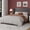 Gray, variant on Upholstered Wingback Bed Frame with Horizontal Strip Velvet Headboard, Modern Platform Bed with Wood Slats Support, No Box Spring Needed