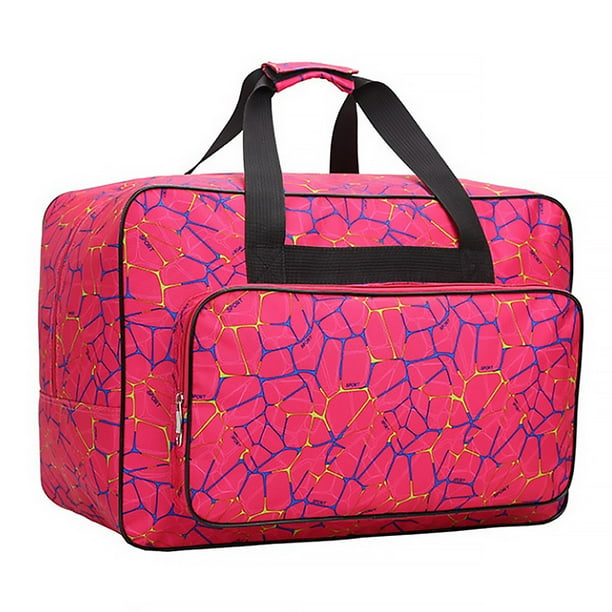 Yuarrent Dido-Bolso de almacenamiento para máquina de coser de gran capacidad, bolsa de transporte deportiva para mujer, funda de transporte Almacenamiento y organización del hogar Rosa roja pequeño