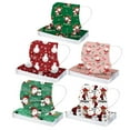 thumbnail image 1 of Mascarilla navideña Mascarilla con elásticos Mascarilla desechable Impresión de dibujos animados para adultos Mascarilla protectora de tres capas para Navidad Mixta 50 piezas (03) Rojo Verde RV011031-01119SDJ, 1 of 4