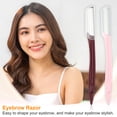 thumbnail image 2 of Unique Bargains Vocoste Rasoir à Sourcils pour Femmes avec Couvre-Sourcils Rose Rouge Vin 12 Pcs, 2 of 7