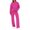 Hot Pink, variant on Sets For Women Crewneck Sweatshirt Jogger Pants Set Soft Polyester Fall Winter Casual Outfit Gray XXL