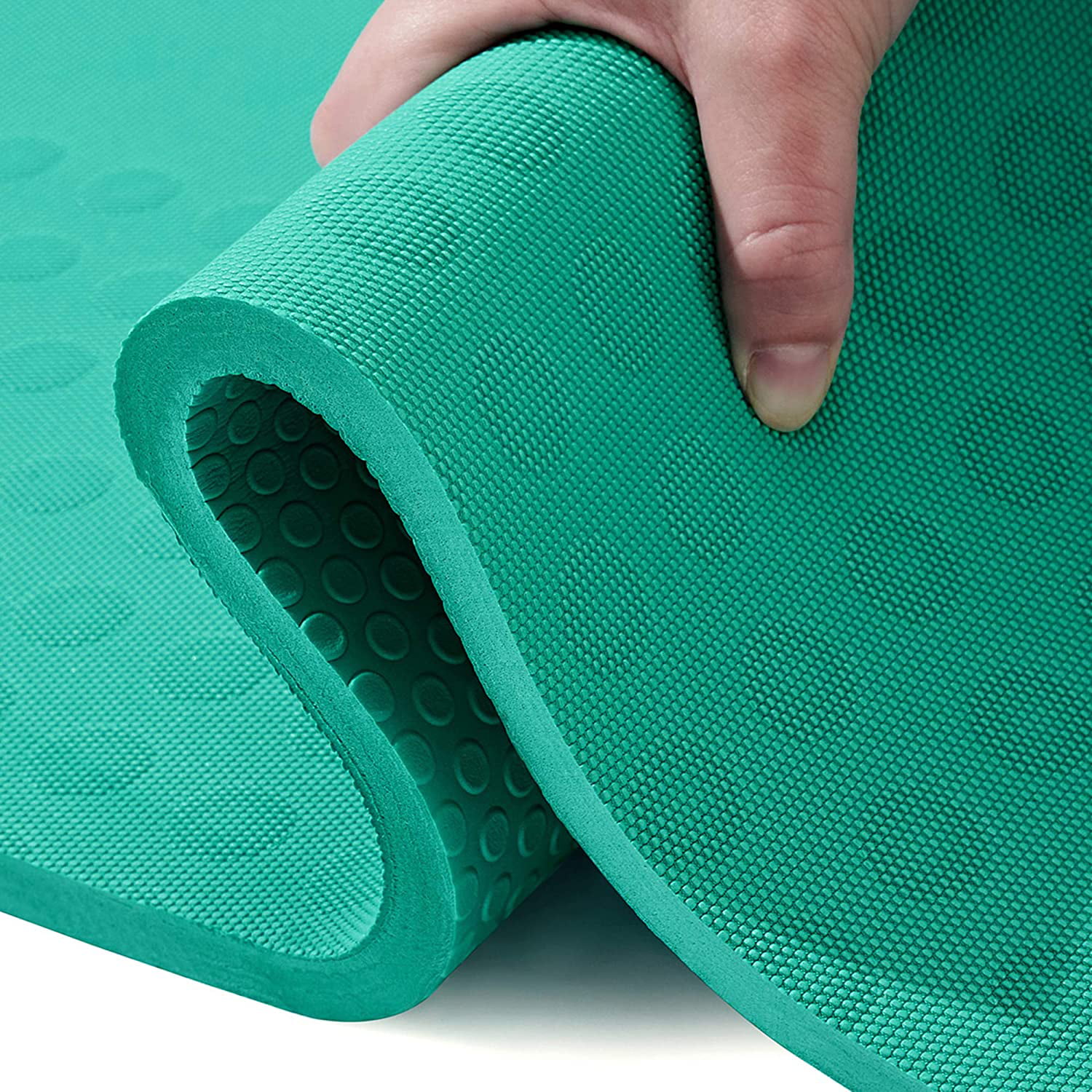 Yoga World Alignment Yoga Mat Non-Slip & Anti-Skid TPE Rubber Underside Soft 