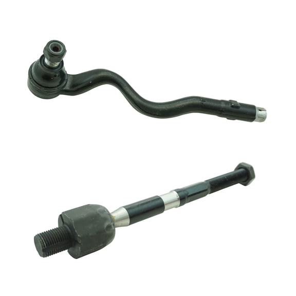 TRQ Front Inner and Outer Tie Rod Set Fits Select 2000 BMW 323Ci 1999-2000 323i 2001-2006 325Ci 2001-2005 325i 328Ci 328i 330Ci 330i 2003-2008 Z4