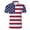 A-Red728, variant on XIAONU Mens Patriotic Star Stripe Shirt Loose Short Sleeve Notch Neck Button Tees Tops Soft Stylish Casual Tees Shirts