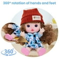 thumbnail image 6 of UUWEAR Silicone Dress Up Doll for Girls, 8.6 Inch Princess Multi Joint Removable Baby Dolls, Gift for 3 4 5 6 Years Old Girls, Small Dolls for Toddlers C, 6 of 9
