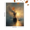 thumbnail image 3 of Sailing Ship Seascape Canvas Wall Art Print, Living Room Bedroom Study Hallway Decor, 3 of 8