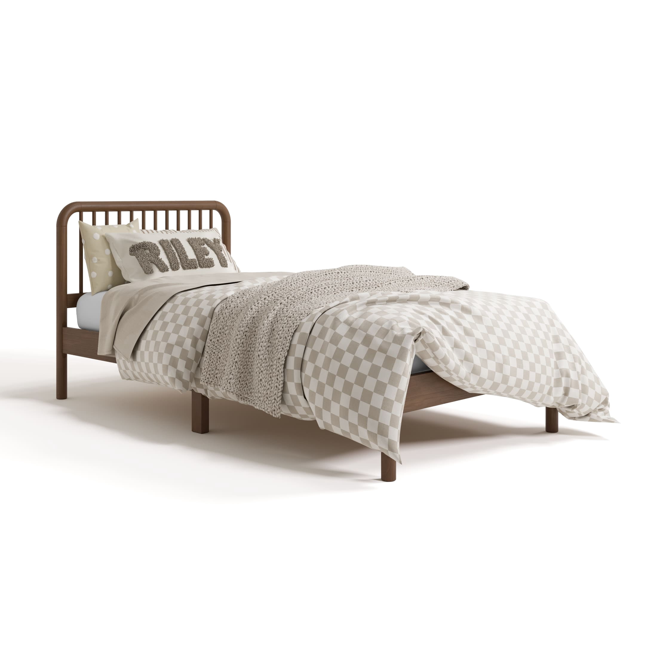 Storkcraft Porto Twin Bed, Hazelnut