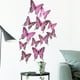 thumbnail image 4 of 12 pegatinas de pared de mariposa hueca con textura de metal 3D. Wmkox8yii fhajkh533, 4 of 6