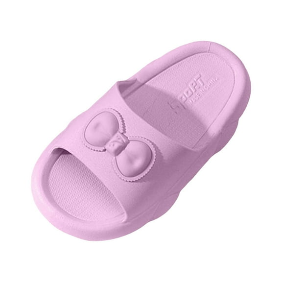 yocbz Shower Slippers for Boys Toddler Slides Kids Sandals Girls Boys Shower Sandals Children Slippers Toddler Pool Sliders Non Slip Bathroom Comfortable Purple,US 1