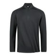thumbnail image 1 of Blusas y camisas de manga larga con cuello redondo para hombre, color liso, con cremallera y forro polar, blusa de manga larga con cuello redondo para hombre, blusa de poliéster, 1 of 3