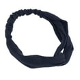 thumbnail image 6 of Unique Bargains Stylish Simple Solid Elastic Cross Headwrap Navy Blue, 6 of 6