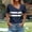Navy, variant on ATENAR Shirts for Women V Neck Solid Color Tops for Women Soft Tee Navy XL