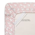 thumbnail image 4 of Kids Fun & Bright Printed Microfiber Sheet Sets, Ultra Soft Fitted Sheets with Straps - Llama, Full Size, 4 of 5