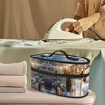 thumbnail image 2 of HELLHERO Protective Travel Steamer Storage Bag Winter Snowman Zipper Handle Compatible with Full-Size Irons and Accessories, Bag Only, 2 of 6