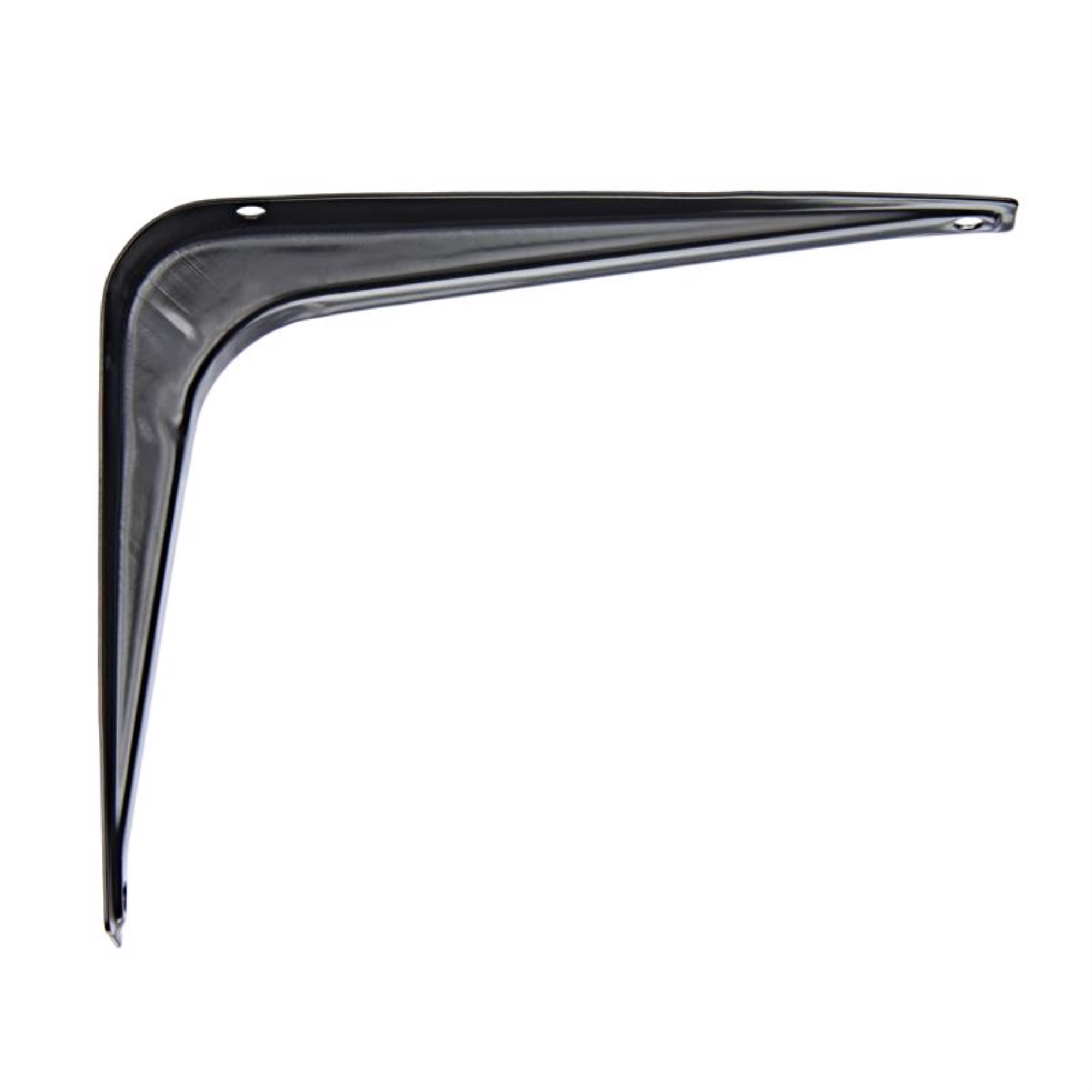 Hampton 5042593 6 in. & 100 lbs 18 Gauge Black Steel Shelf Bracket - Pack of 10