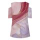 thumbnail image 3 of Gibobby Casual Playera de Manga Corta para Mujer Exquisita blusa manga corta con cuello en V y hombros descubiertos con estampado teñido anudado para mujer(Rojo,XL), 3 of 5