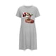 thumbnail image 5 of Camisón corto de talla grande para mujer, camisón de manga corta con estampado de pecho a la moda, camisón para mujer, 5 of 5