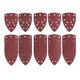 thumbnail image 2 of Almohadillas de lija triangulares de 25 uds, multiherramienta oscilante, hojas de lija duraderas, lijas de palma para carpintería de goma, metales de CUTICAT hojas de papel de lija, 2 of 8