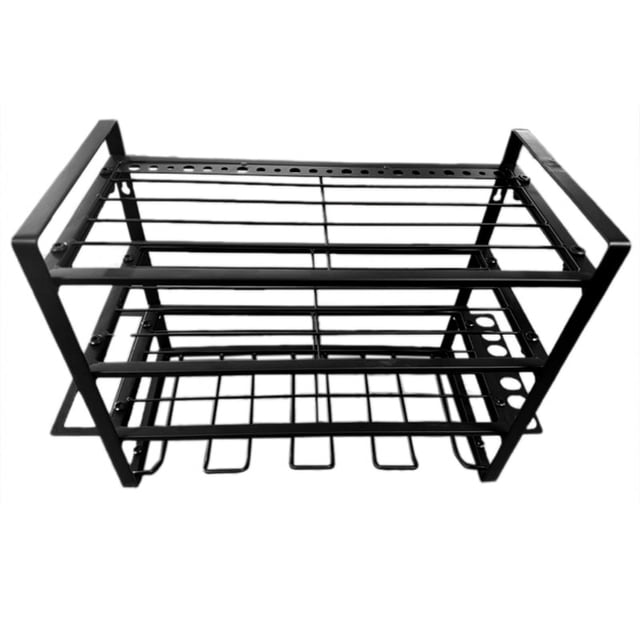 4 Layer Power Tool Organizer Wall Mount, Cordless Drill Hanger Storage Rack for Garage Organization, Workshop,
