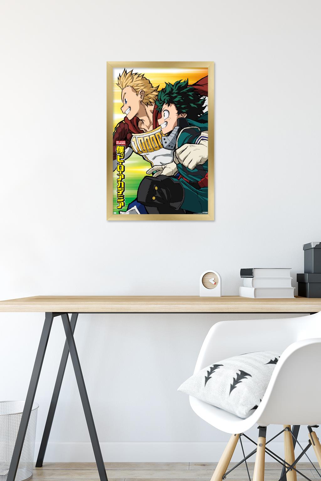 My Hero Academia: Season 4 - Teaser Visual Wall Poster, 14.725" x 22.375" Framed