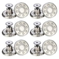 thumbnail image 5 of 12 Pcs Buttons 17mm Metal Jean Button Replacement with Tool, No Sewing Button Pants - Little Star,, 5 of 6