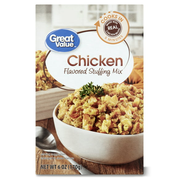 Great Value Chicken-Flavored Stuffing Mix, 6 oz