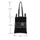 thumbnail image 2 of Canvas Bag Concise Style Canvas Bag Black Print Shoulder Bag Shopping Bag Tote Bag, 2 of 5