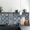thumbnail image 6 of 6pc Peel and Stick Ceramic Tile Sticker 3D Lattice Wall Tile Adhesive Backsplash DIY Waterproof Removable Vinyl Wallpaper for Kitchen Bathroom Countertop Furniture Decoration Upgrade, 6 of 9