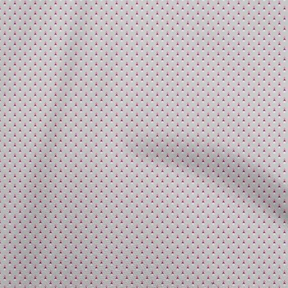 oneOone Cotton Cambric Light Gray Fabric Geometric Craft Projects Decor Fabric Printed By The Yard 42 Inch Wide