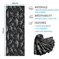thumbnail image 2 of Black White Dinosaurs Skeletons Pattern Hot Yoga Mat Towel Non Slip for Hot Yoga - Quick-Drying Yoga Mat Cover with 4 Corner Pockets with Travel Bag - Hot Yoga Towel Non Slip 74"x26", 2 of 6