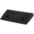 thumbnail image 2 of "Black Heavy-Duty Portable Threshold Ramp - 5cm Thick Anti-Slip PP Plastic Curb Ramp for Driveways, Loading Docks & Home Entrances (49x21.8cm)", 2 of 6