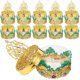 thumbnail image 3 of 12pcs Reusable Green Embossed Candy Boxes for Wedding Favors, Snack Packaging, Jewelry Storage – Lightweight & Compact Treat Containers for Parties, 3 of 4