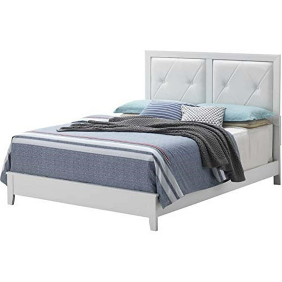 Glory Furniture Primo Full Panel Bed in White